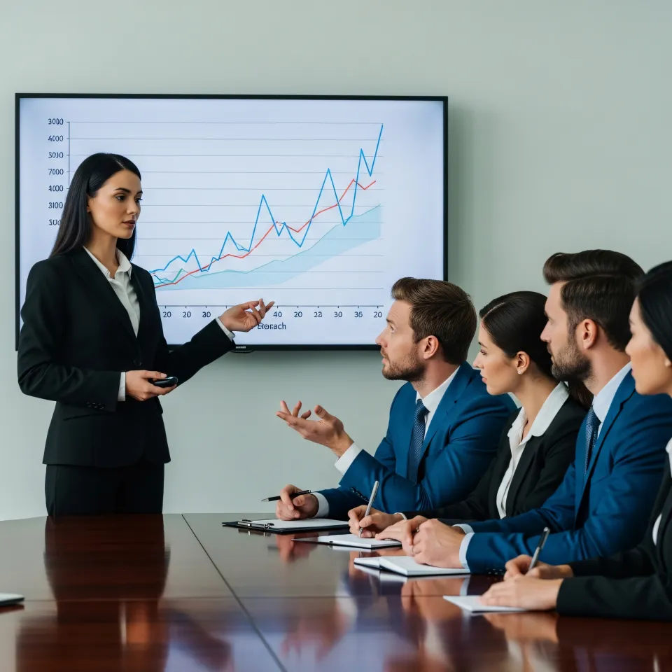 Gestora operacional em diálogo com colegas de equipa